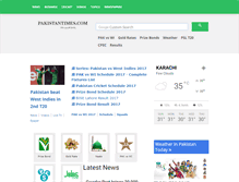 Tablet Screenshot of pakistantimes.com